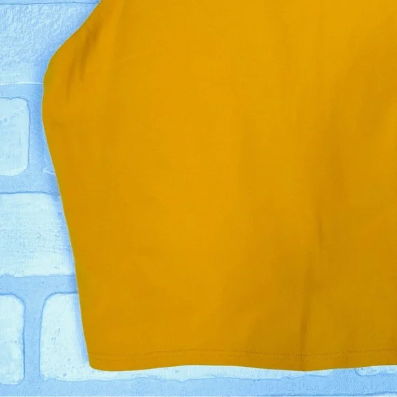 ATHLETA Conscious Crop Bra in Abyssinian Yellow Women's M Gym Yoga Athleisure - Picture 3 of 11